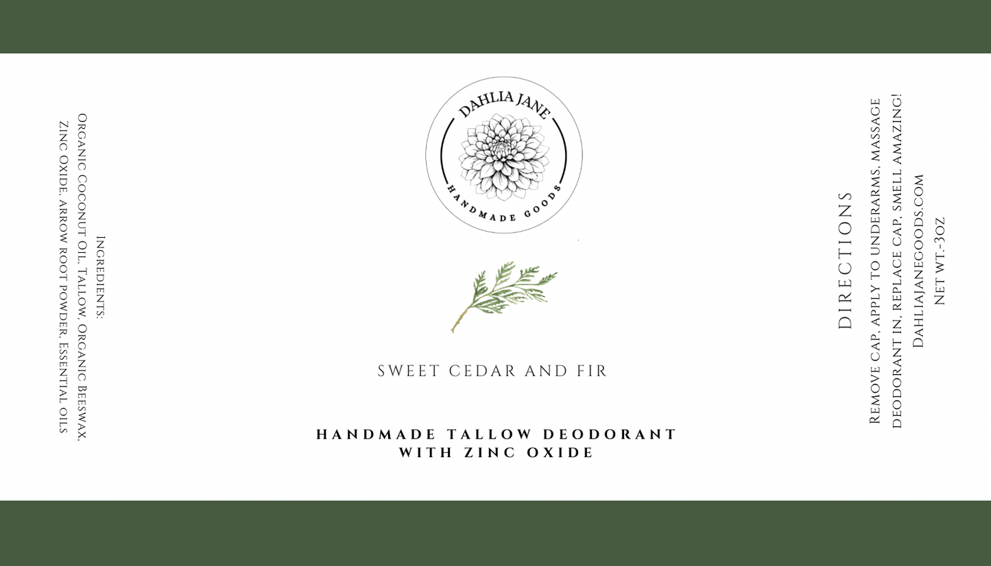 Natural Tallow Deodorant