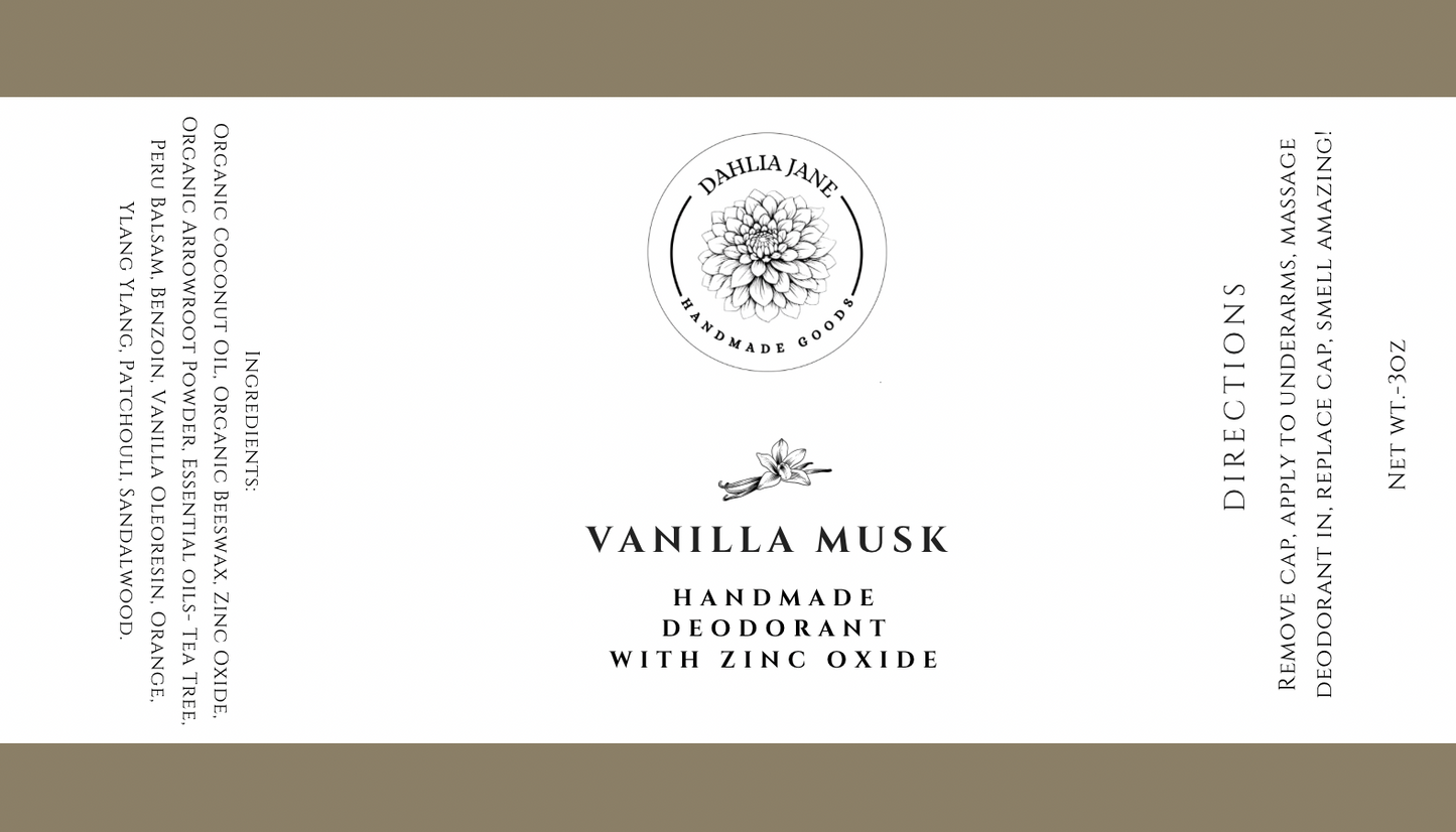 Vanilla Musk Deodorant