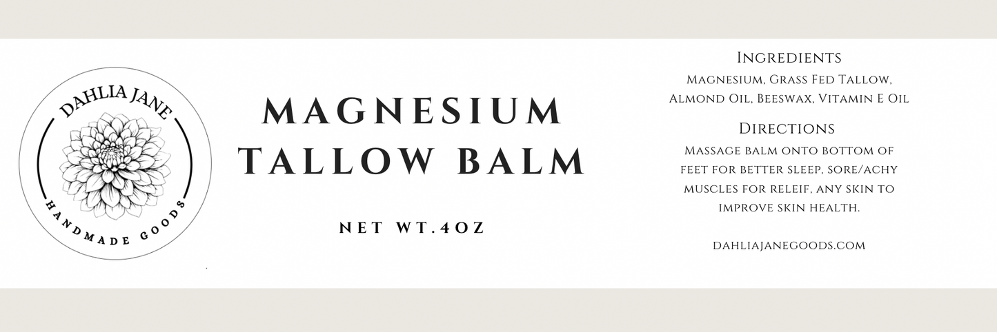 Magnesium Tallow Balm