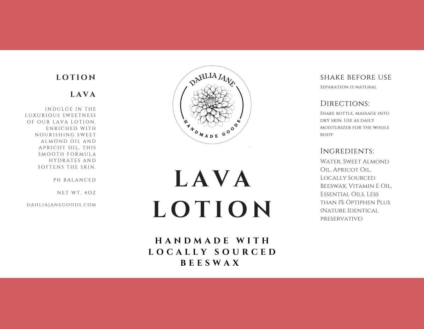 Natural Lotion (4oz)
