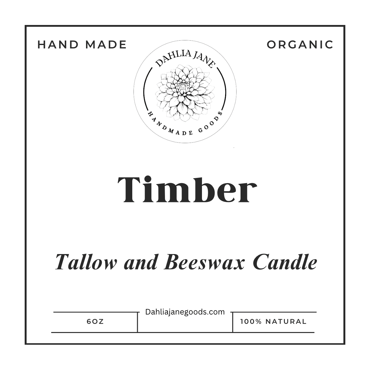 Tallow Beeswax Candle