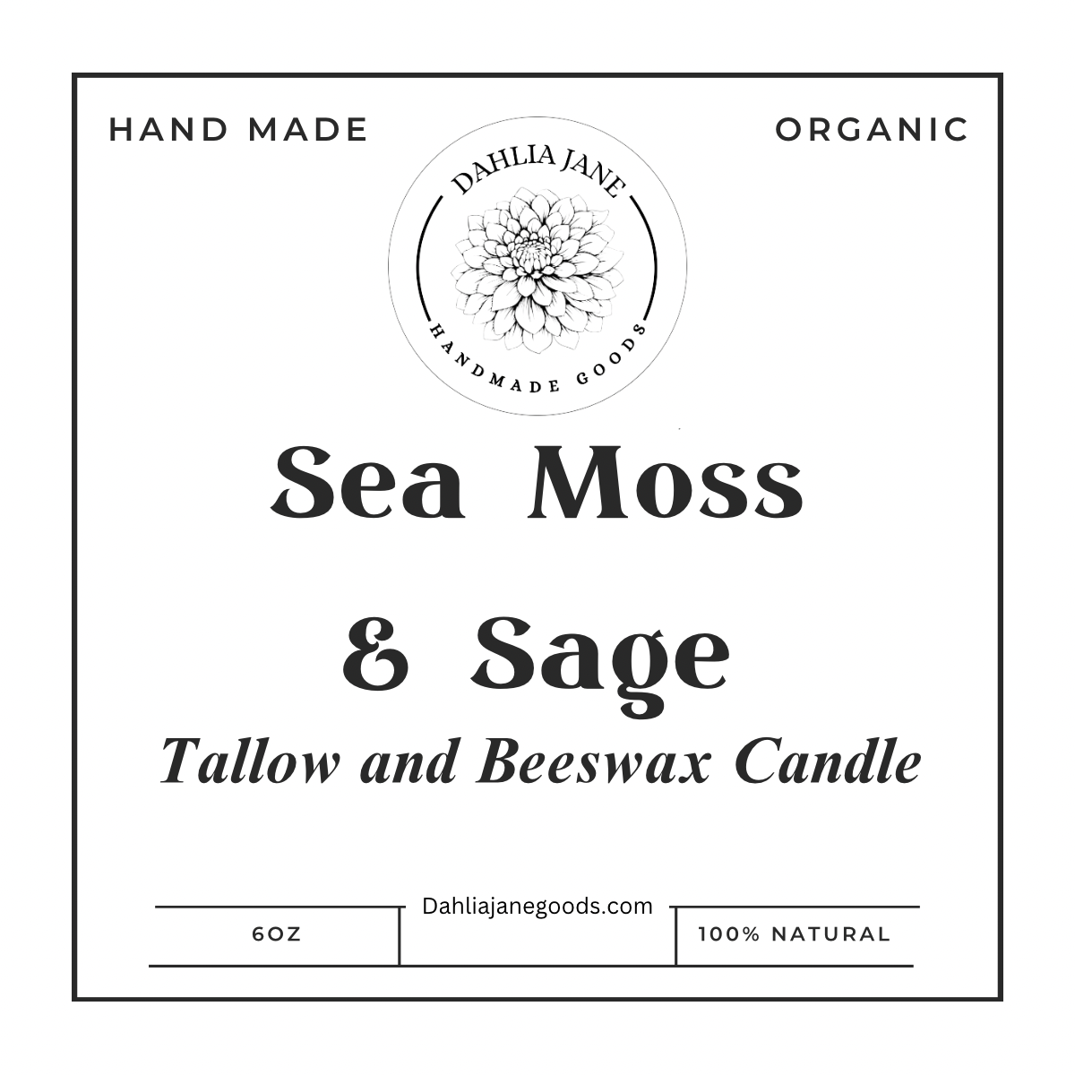 Tallow Beeswax Candle