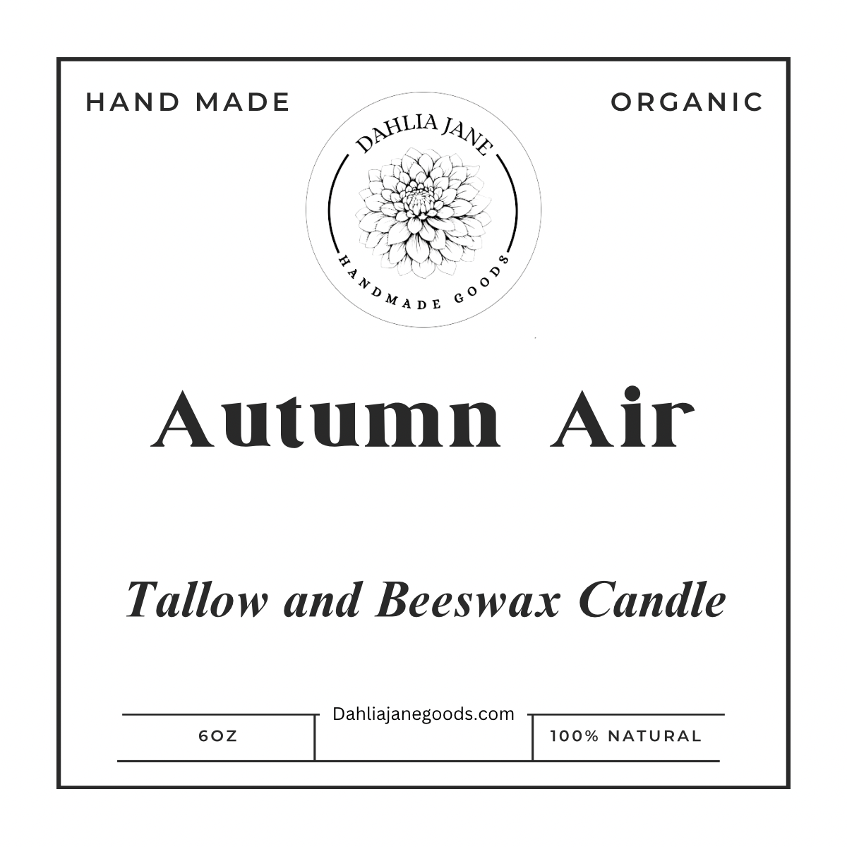 Tallow Beeswax Candle