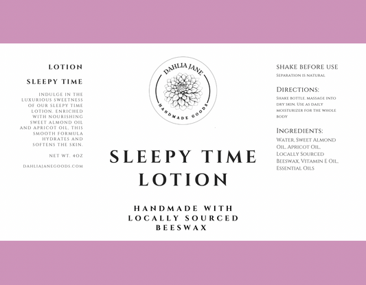 Sleepy Time Lotion