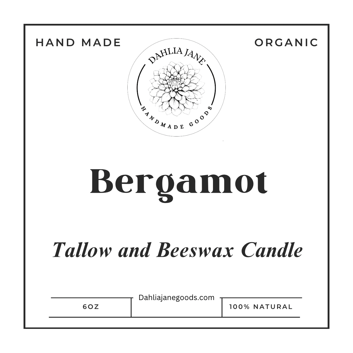 Tallow Beeswax Candle