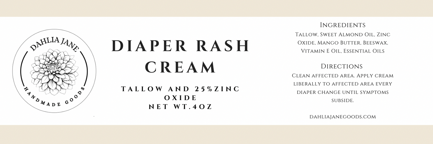 Tallow Diaper Rash Cream