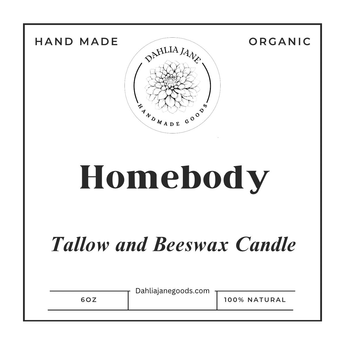 Tallow Beeswax Candle