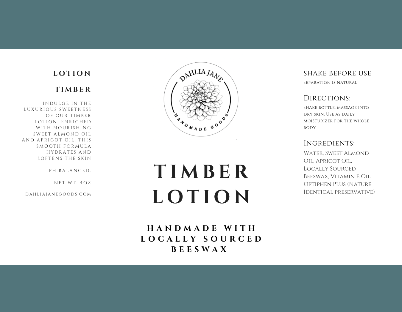 Natural Lotion (4oz)