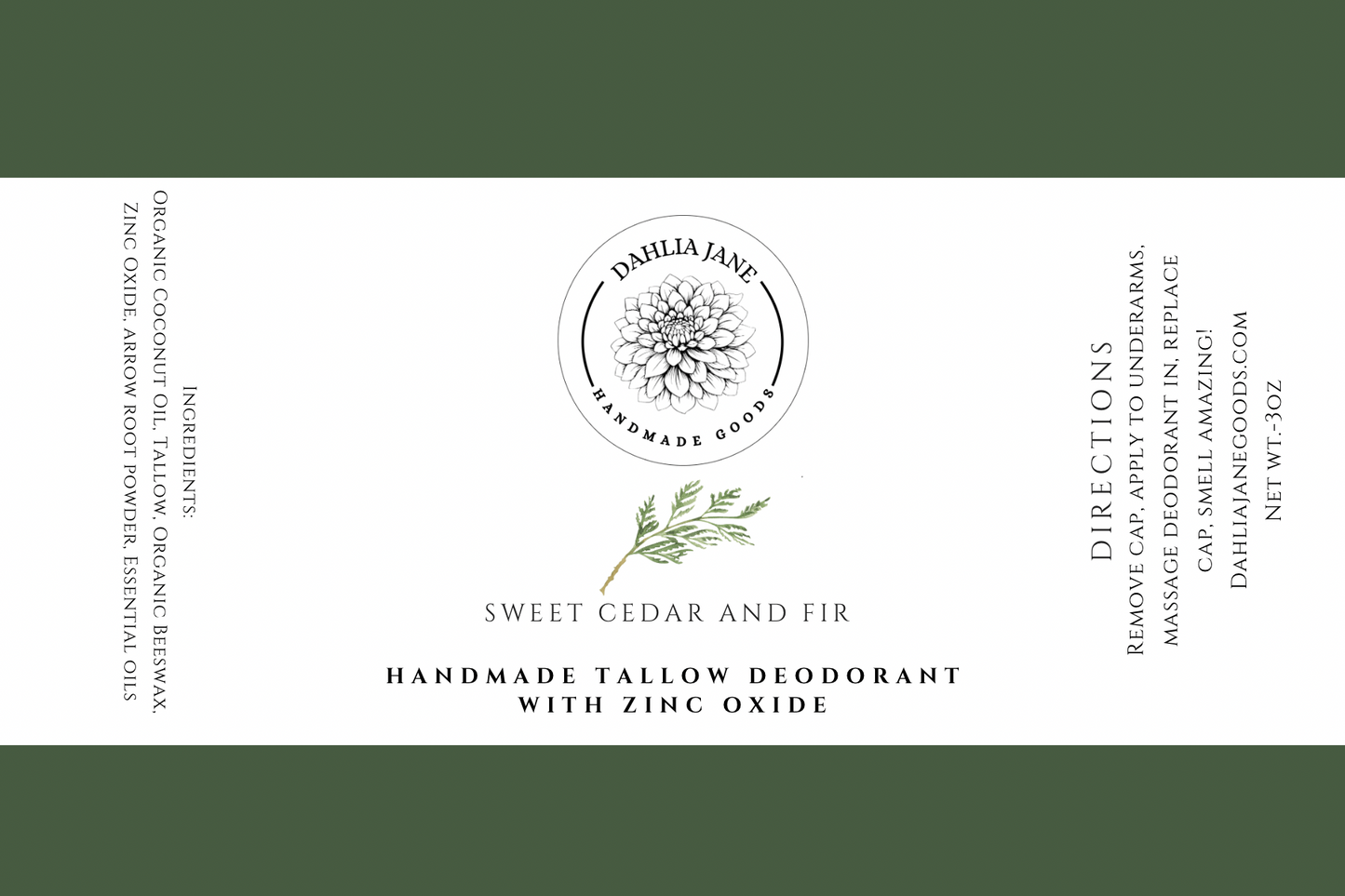 Natural Tallow Deodorant